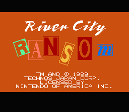 River City Ransom title screenshot